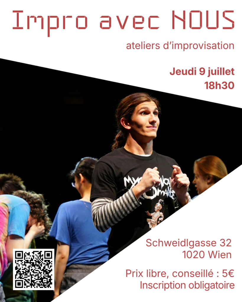 Photo reprenant les informations de l'évènement impro